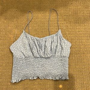 Pac Sun LA Hearts Blue Cropped Tank